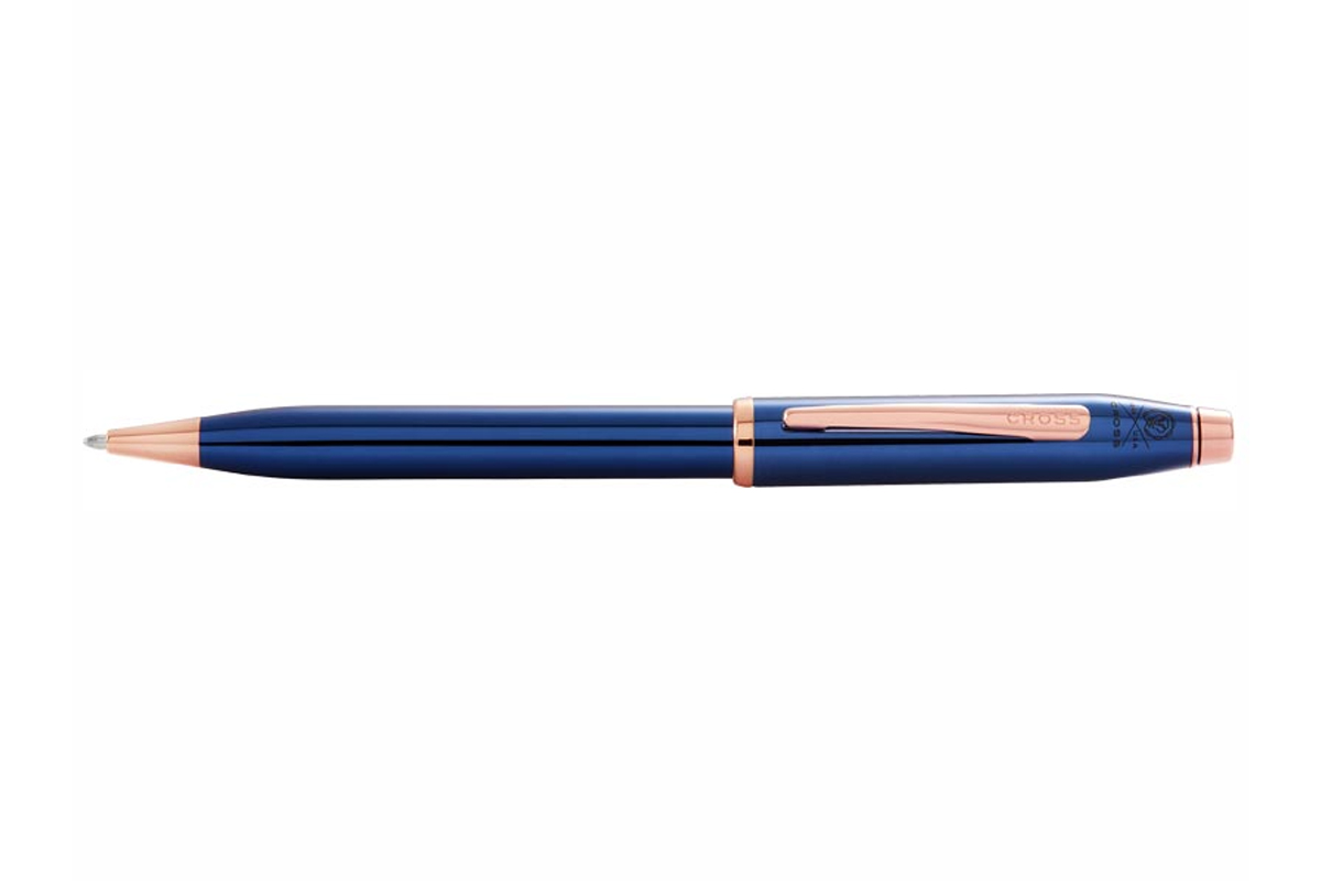 Cross Century II Translucent Blue/ Rosegold Balpen